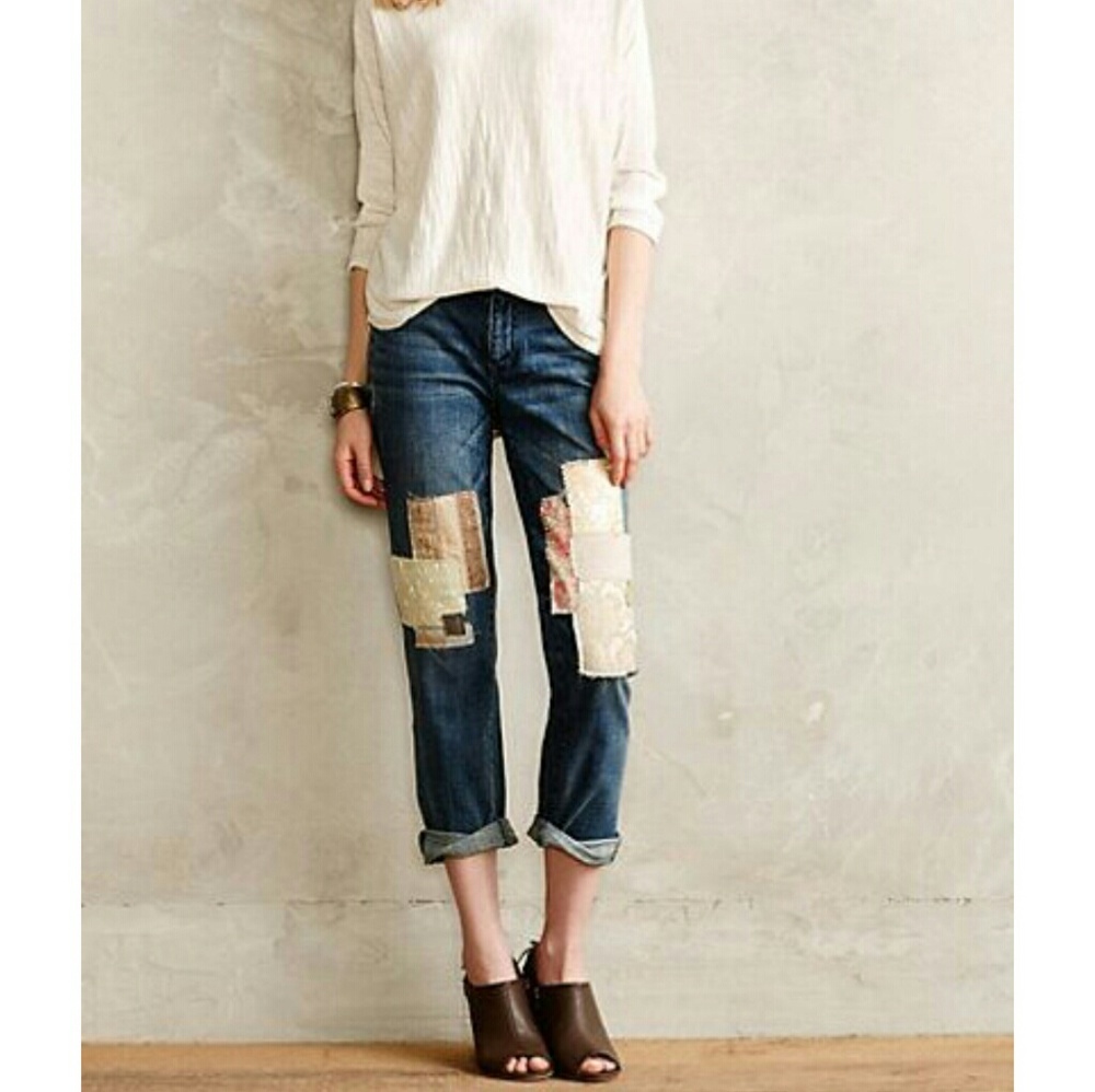 Pilcro Hyphen Patched jeans